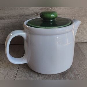 McCoy Teapot & Lid Clay Pottery Drip Glazed Vintage USA 5 Cups